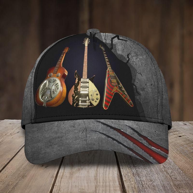 Electric Guitar Classic Cap Baseball Cap For Friends Trucker Hats Custom Hats Gifts For Men & Women