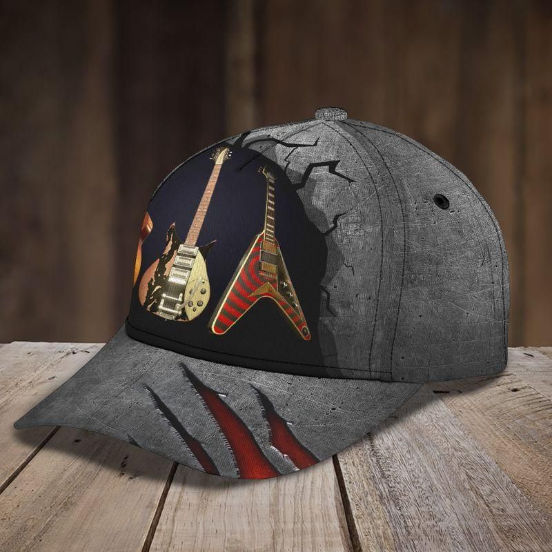 Electric Guitar Classic Cap Baseball Cap For Friends Trucker Hats Custom Hats Gifts For Men & Women