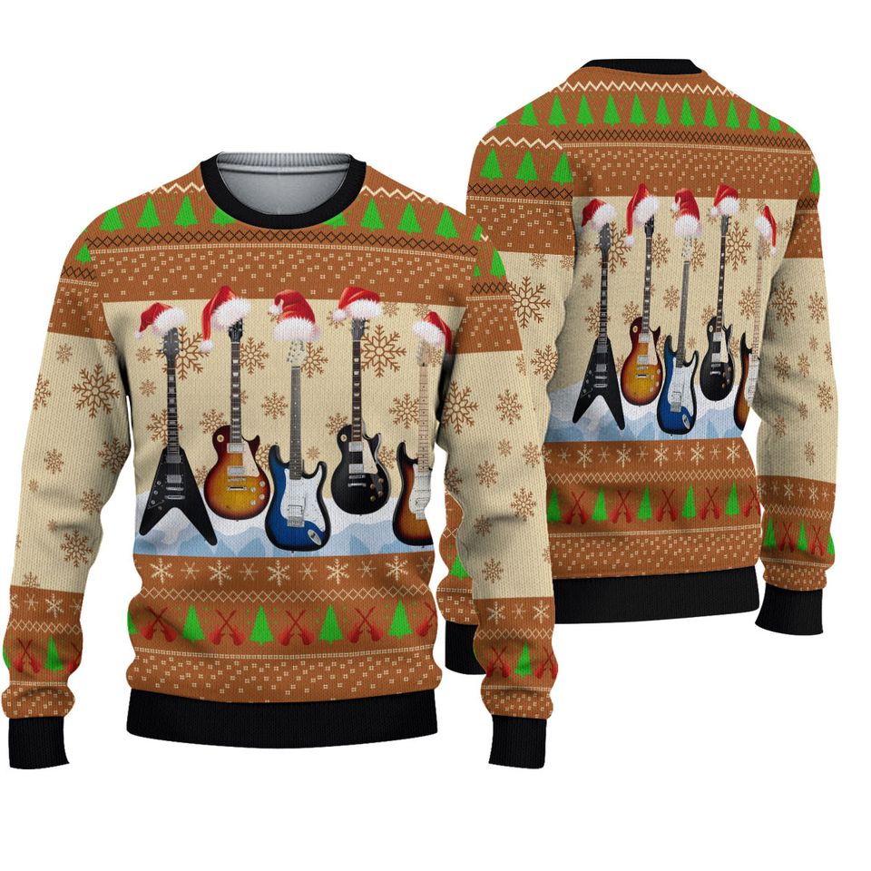 Electric Guitar Ugly Guitars Ugly 3D Sweater