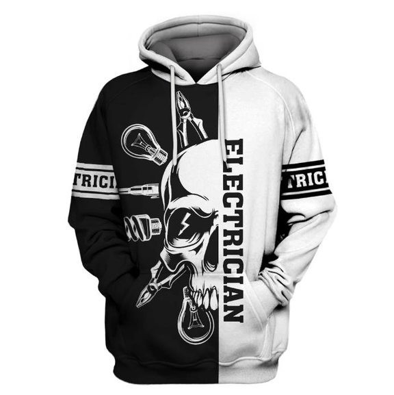 Electrician 3D All Over Print Hoodie, Zip Hoodie