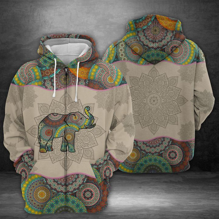 Elephant 3D All Over Print Hoodie, Zip Hoodie