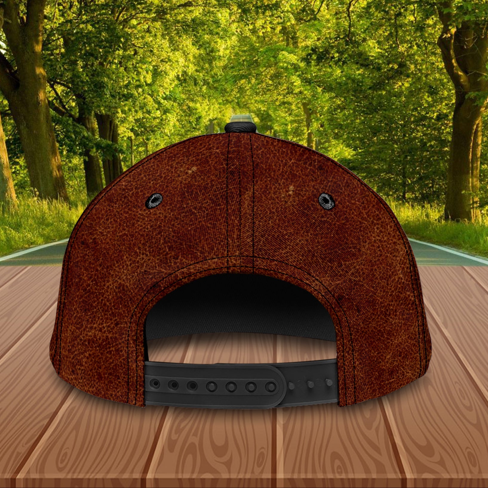 Elephant Brown Floral Heart Personalized Classic Cap, Personalized Gift for Elephant Lovers Trucker Hats Custom Hats Gifts For Men & Women
