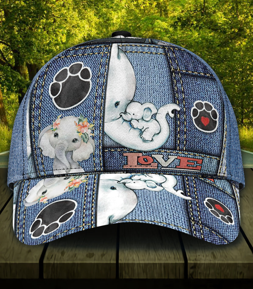 Elephant Classic Cap, Gift for Elephant Lovers Trucker Hats Custom Hats Gifts For Men & Women