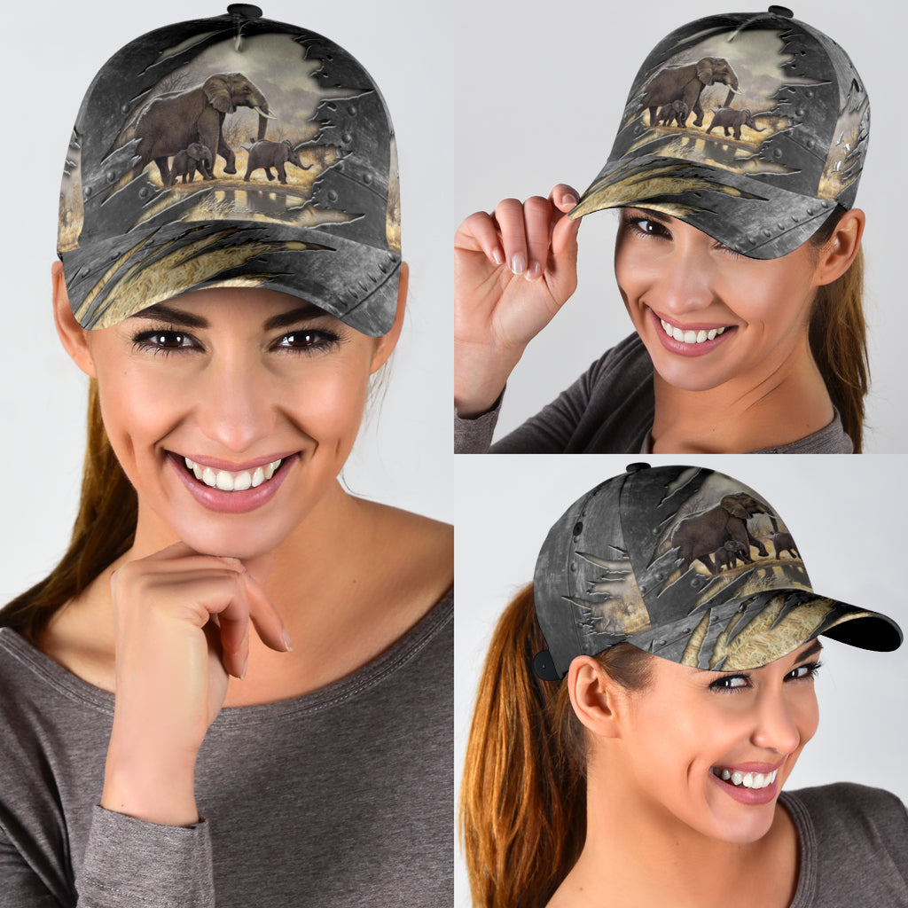 Elephant Classic Cap, Gift for Elephant Lovers Trucker Hats Custom Hats Gifts For Men & Women
