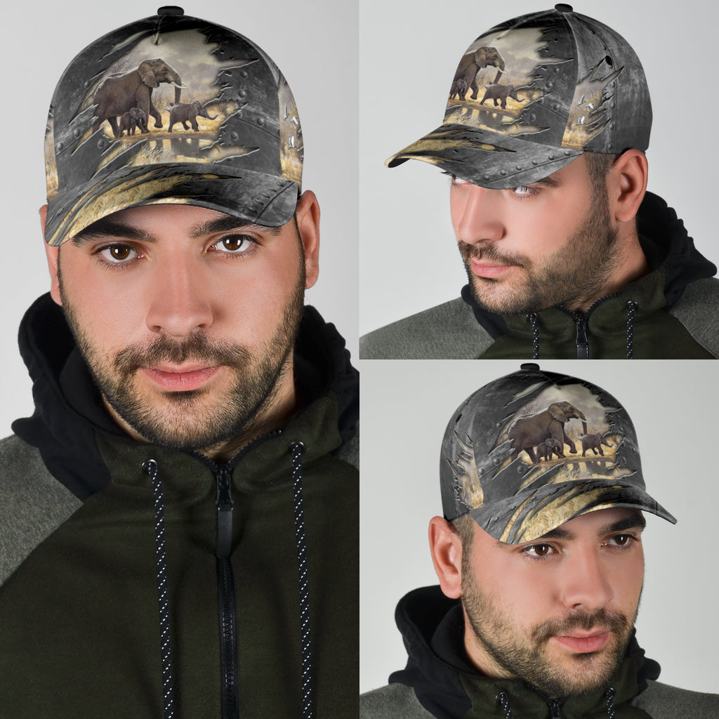 Elephant Classic Cap, Gift for Elephant Lovers Trucker Hats Custom Hats Gifts For Men & Women