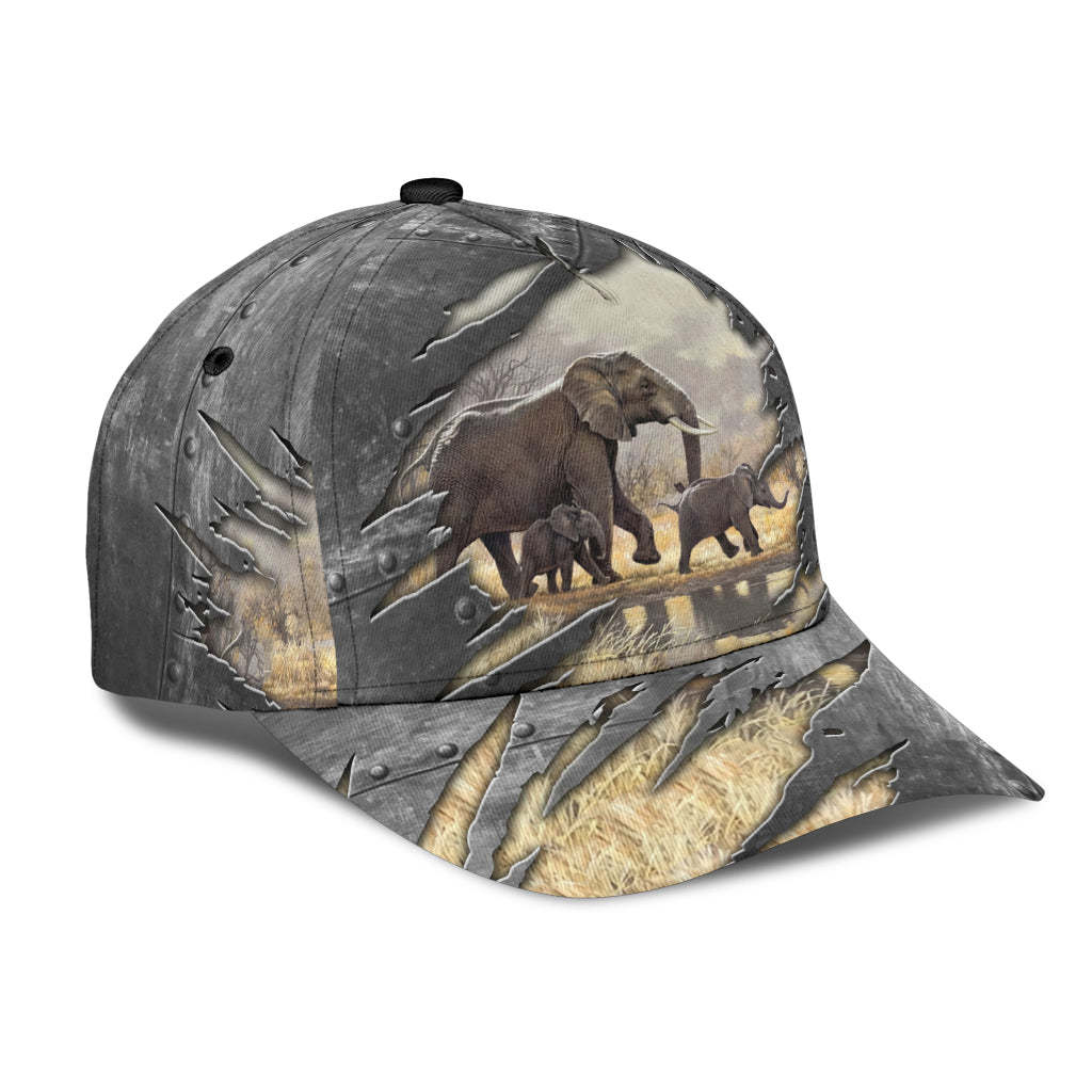 Elephant Classic Cap, Gift for Elephant Lovers Trucker Hats Custom Hats Gifts For Men & Women