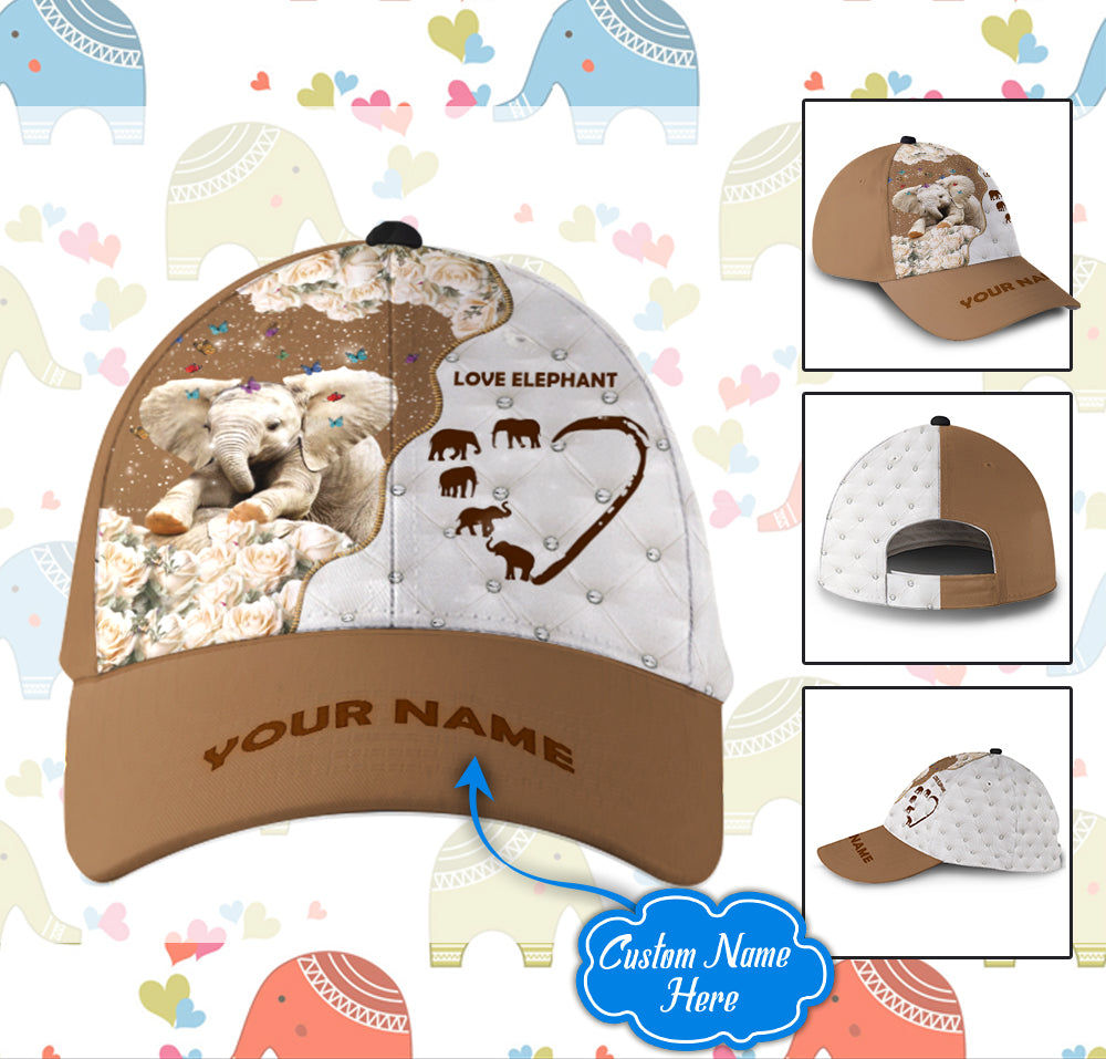 Elephant Customized Hat Classic Cap Trucker Hats Custom Hats Gifts For Men & Women