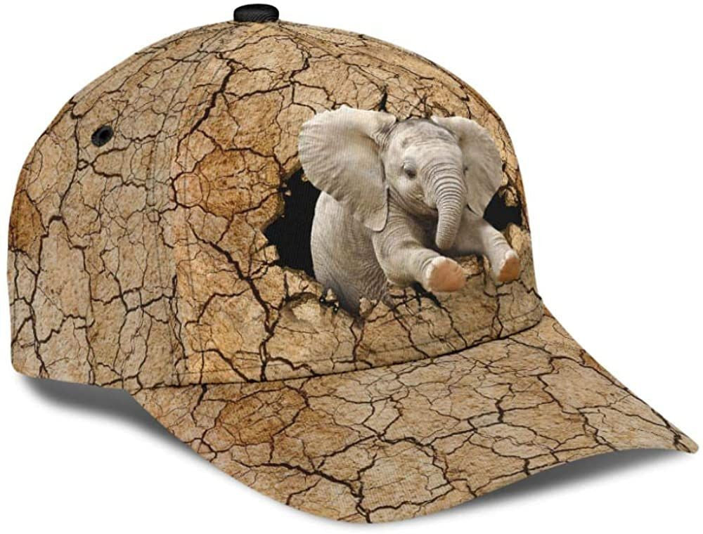 Elephant Land Simple and Beautiful 3D Printed Unisex Hat Classic Caps Baseball Caps Trucker Hats Custom Hats Gifts For Men & Women