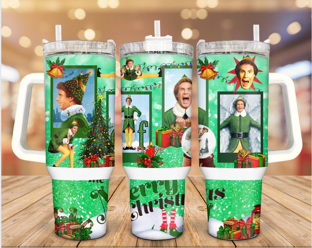Elf Christmas Movies Custom Stanley Cup 40 oz 30 oz Tumbler With HandleTVC2301937
