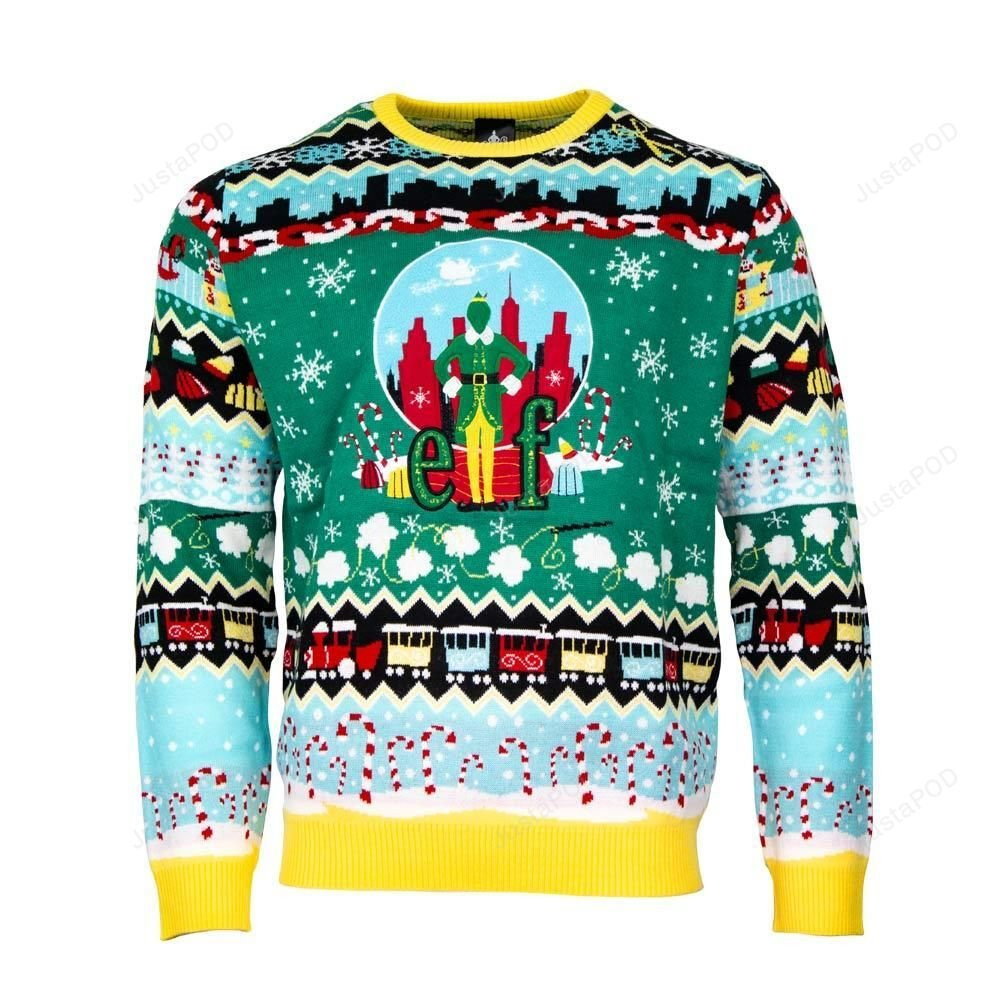 Elf Christmas Ugly Christmas Sweater Adult 3D Funny Matching for family