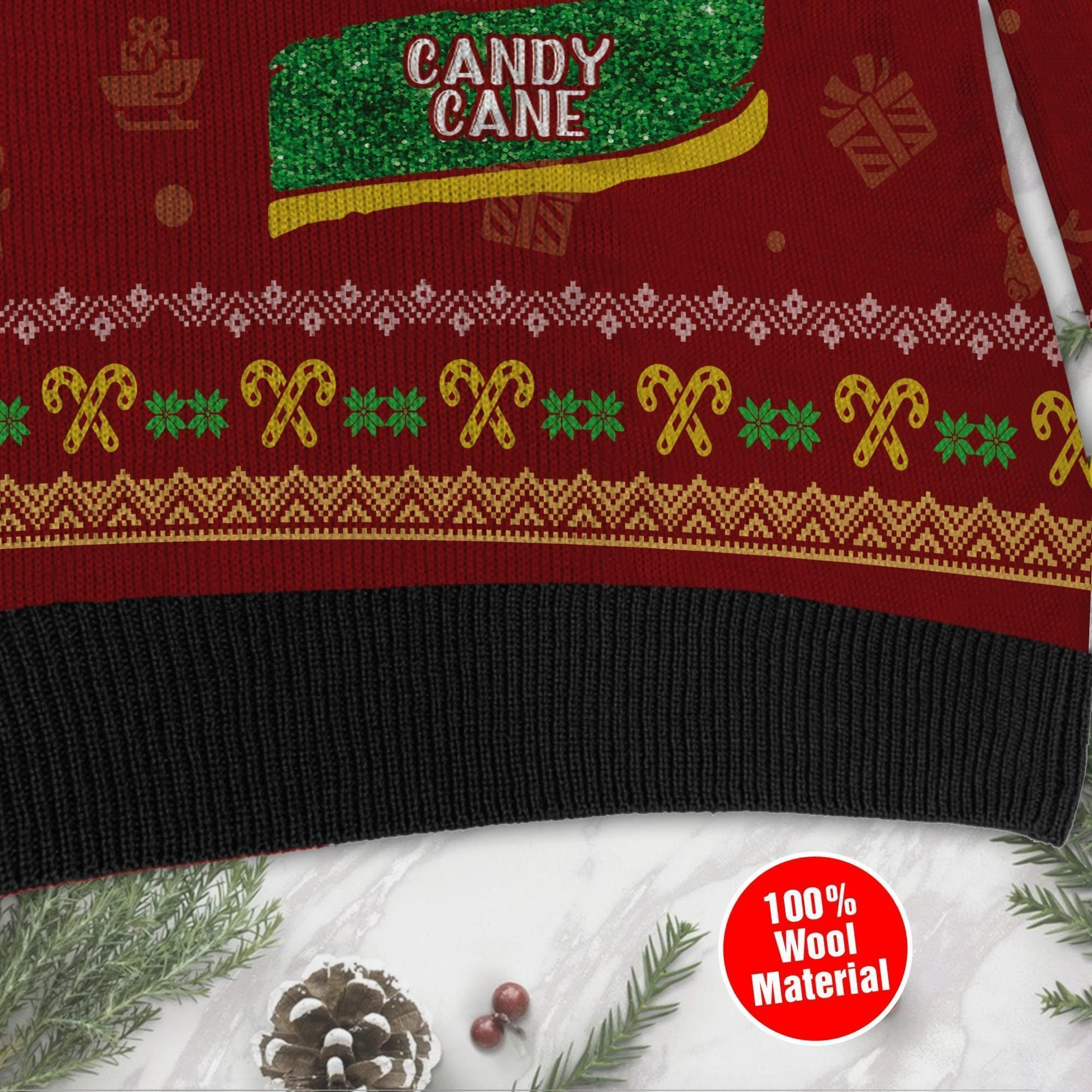Elf Honest Buddy Claw Syrup Seltzer Candy Cane At Christmas Time Ugly Christmas Sweater Adult 3D Funny Matching for family - Image 4