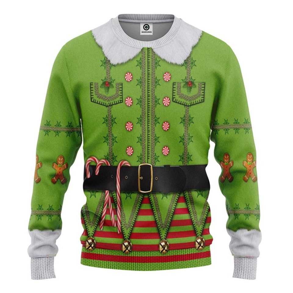 Elf Movie Christmas Sweater William Buddy Hobbs Sweatshirt Elf Christmas Party Sweatshirt