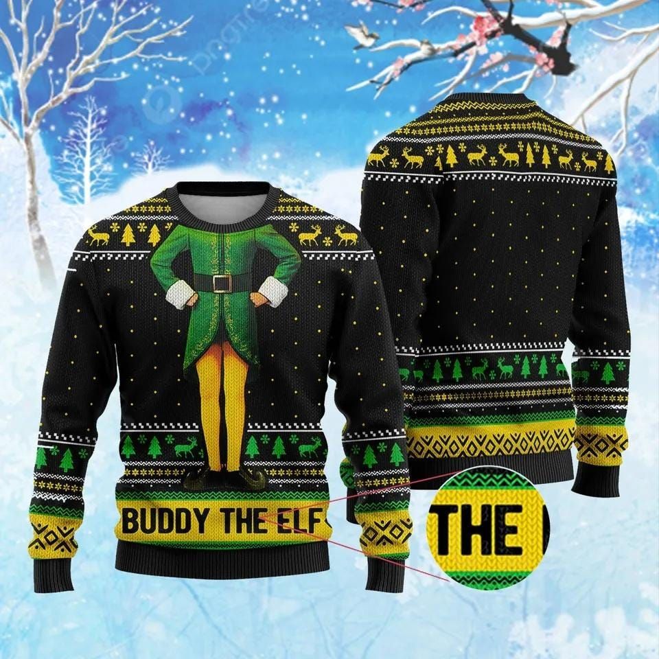 ELF Son Of A Nutcracker Costume Sweater - Funny Christmas Gift