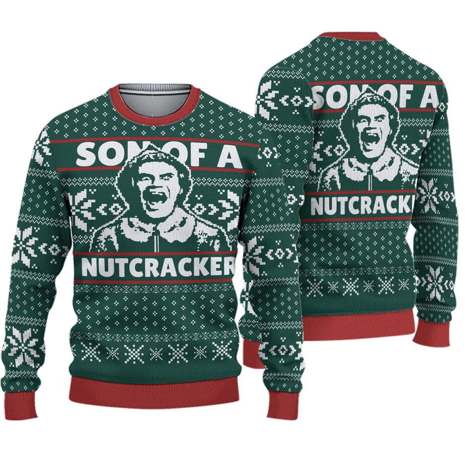 Elf Son of a Nutcracker Ugly Christmas Sweater