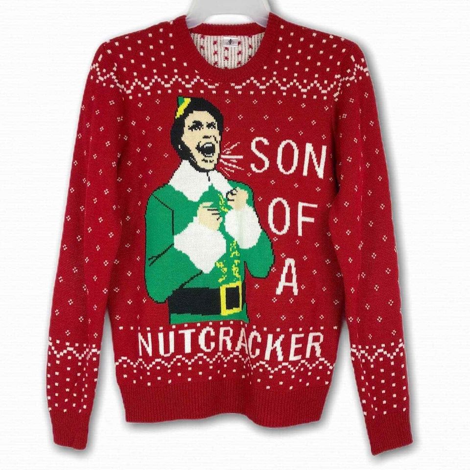 ELF Ugly Christmas Sweater M NEW Will Xmas Movie Story Nutcracker