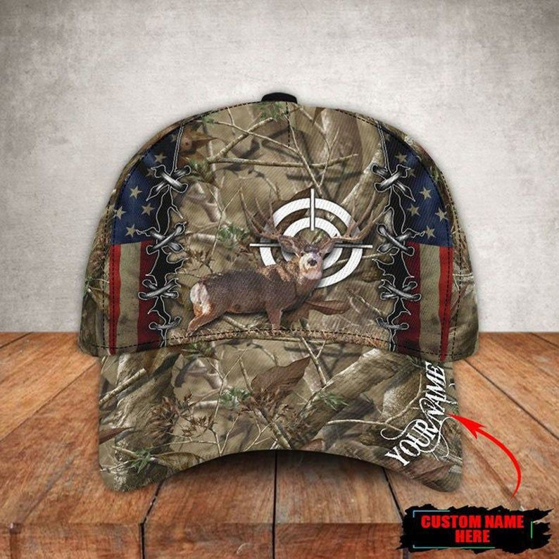 Elk Hunting Personalized Classic Cap, Hunting Hat, Hunter Cap Trucker Hats Custom Hats Gifts For Men & Women
