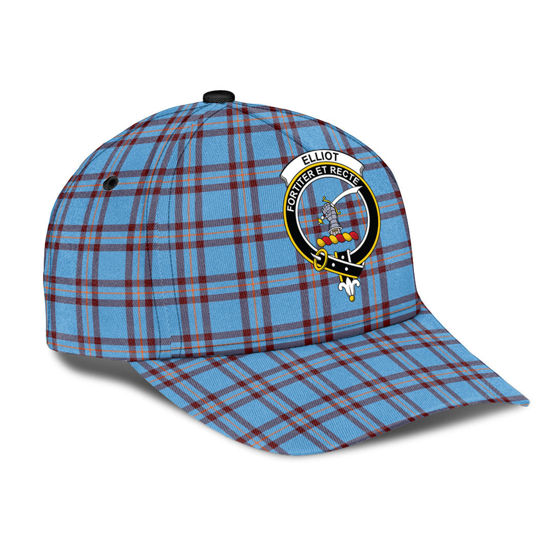 Elliot Ancient Tartan Baseball Cap, Tartan Plaid Cap with Family Crest K23 Trucker Hats Custom Hats Gifts For Men & Women
