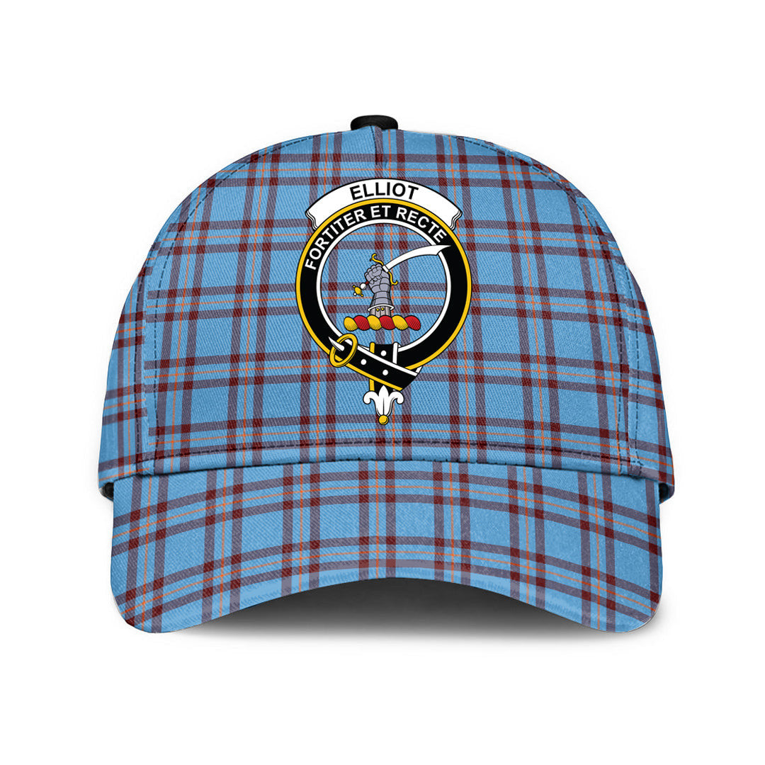 Elliot Ancient Tartan Baseball Cap, Tartan Plaid Cap with Family Crest K23 Trucker Hats Custom Hats Gifts For Men & Women