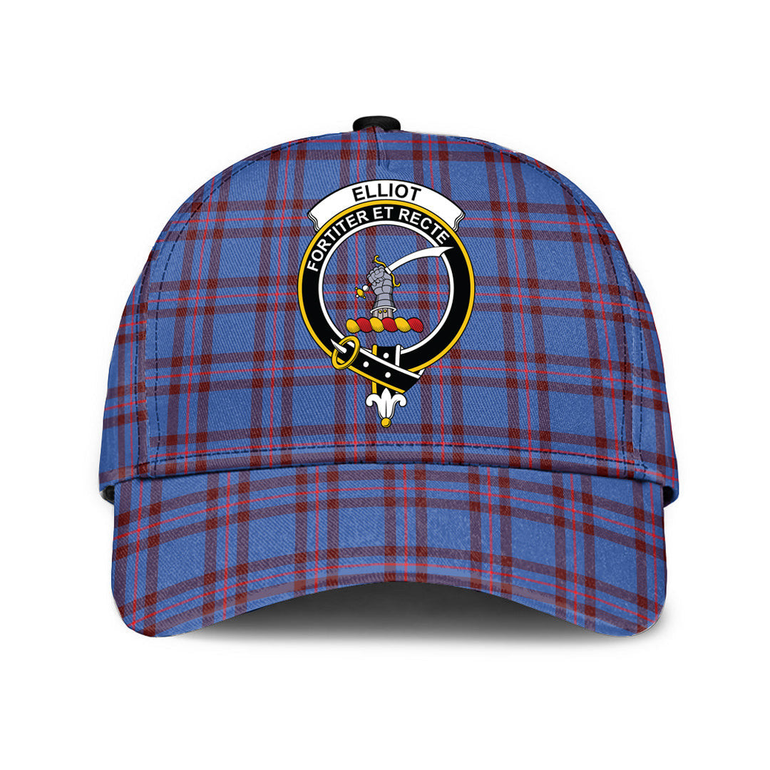 Elliot Modern Tartan Baseball Cap, Tartan Plaid Cap with Family Crest K23 Trucker Hats Custom Hats Gifts For Men & Women