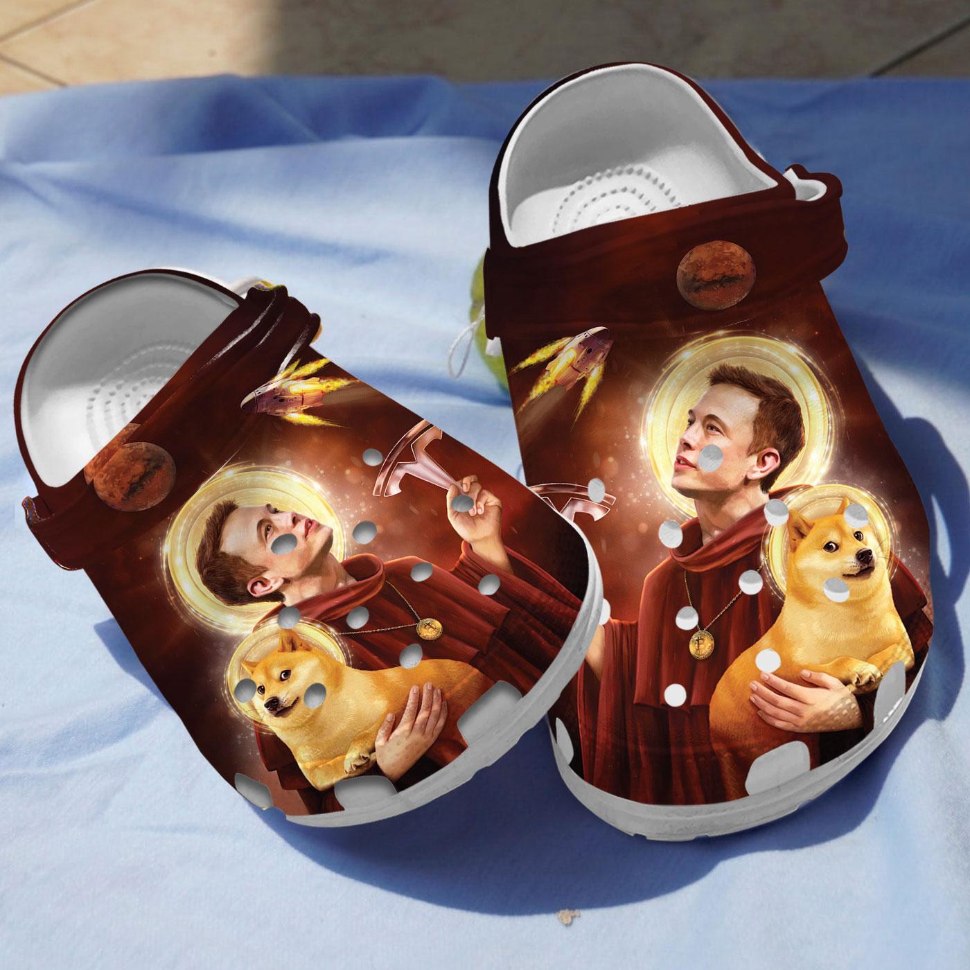 Elon Musk Tesla Crocs Crocband Clogs Shoes Comfortable For Men Women and Kids