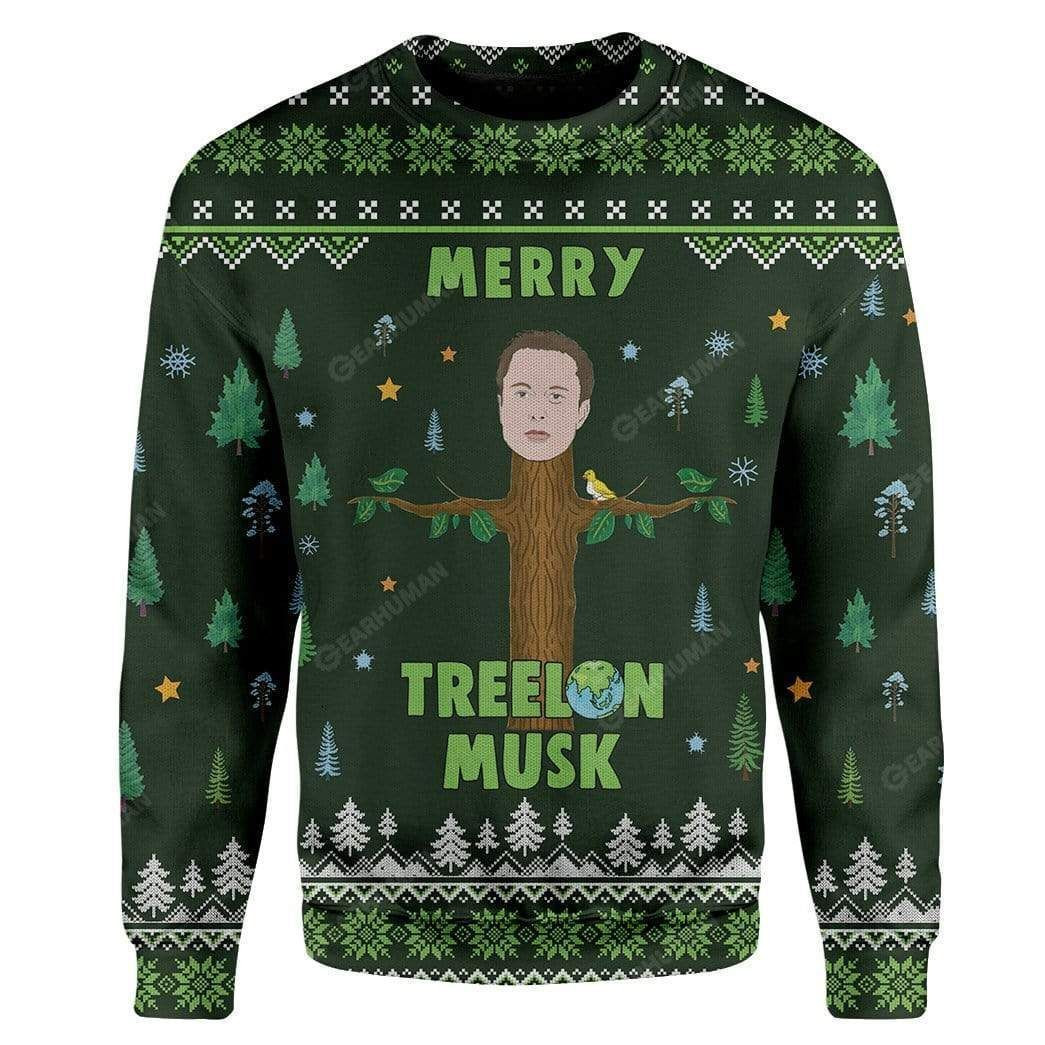 Elon Musk Ugly Christmas Sweater Adult 3D Funny Matching for family