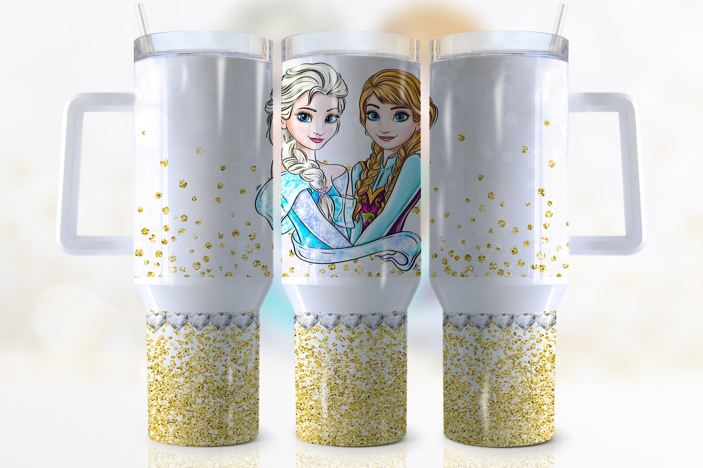Elsa And Anna Frozen Disney Cartoon Custom Stanley Cup 40 oz 30 oz Tumbler With HandleTVC2301948