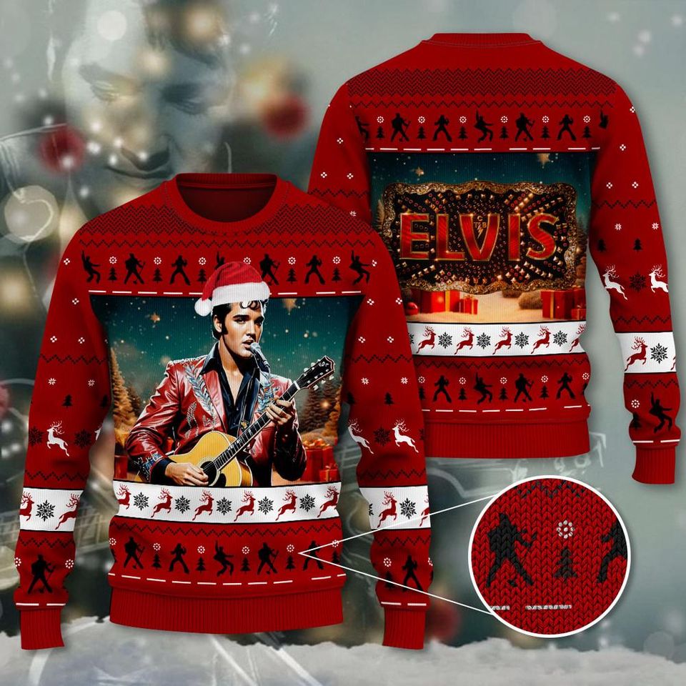 Elvis Presley 3D Ugly Sweater A Christmas Must-Have Ã¢â‚¬â€œ Xmas Sweaters