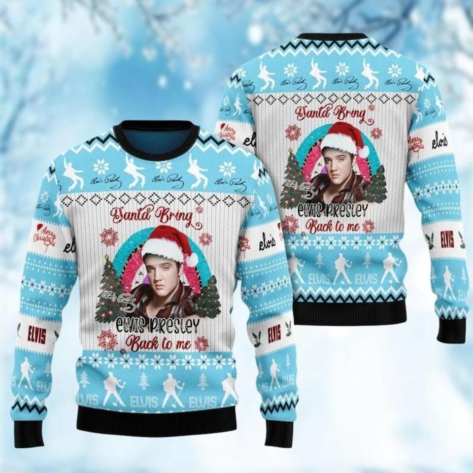 Elvis Presley Christmas Sweater, Elvis Presley Ugly Sweater
