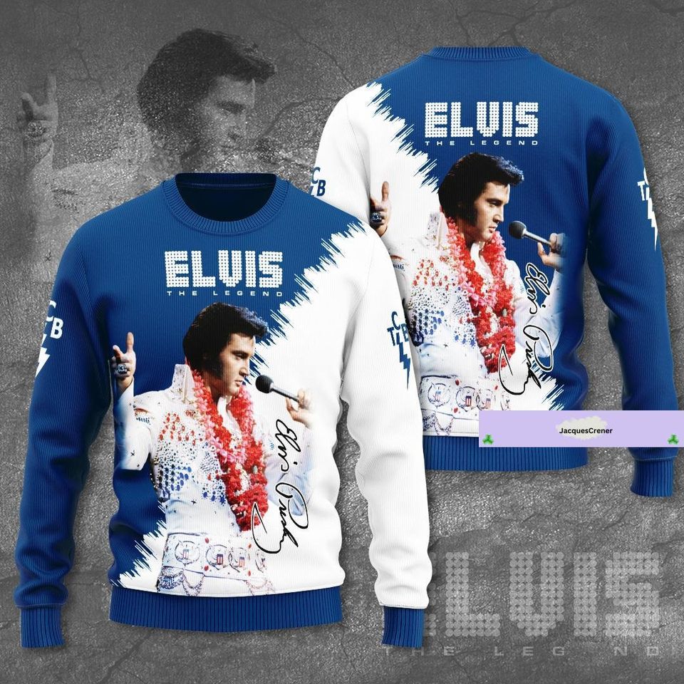 Elvis Presley Christmas Ugly Sweater