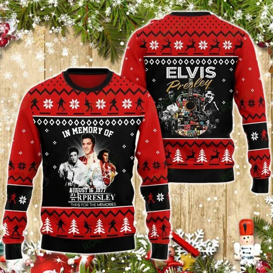 Elvis Presley Christmas Ugly Sweater