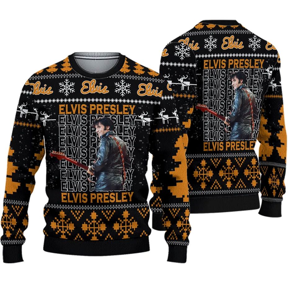Elvis Presley Christmas Ugly Sweater