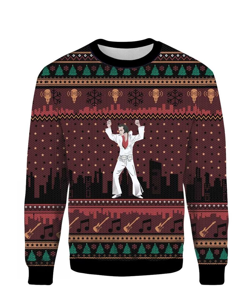 Elvis Presley Holiday Sweater