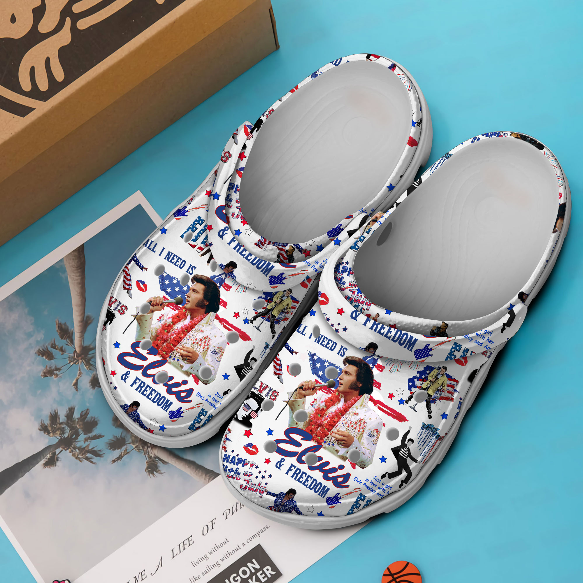 Elvis Presley Music Crocs Crocband Clogs Shoes Comfortable For Men Women and Kids - Image 3