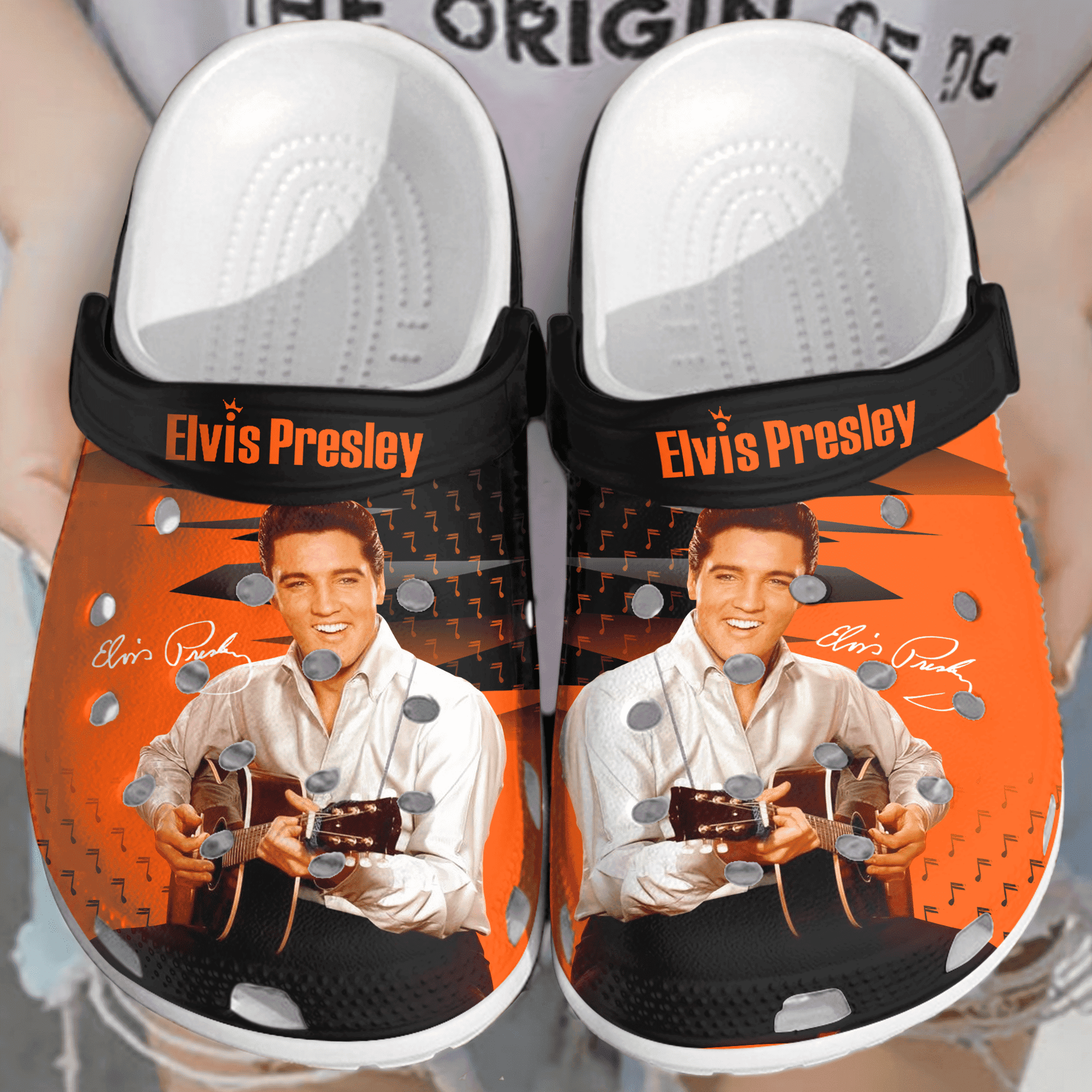 Elvis Presley Music Crocs Crocband Clogs Shoes Comfortable For Men Women and Kids