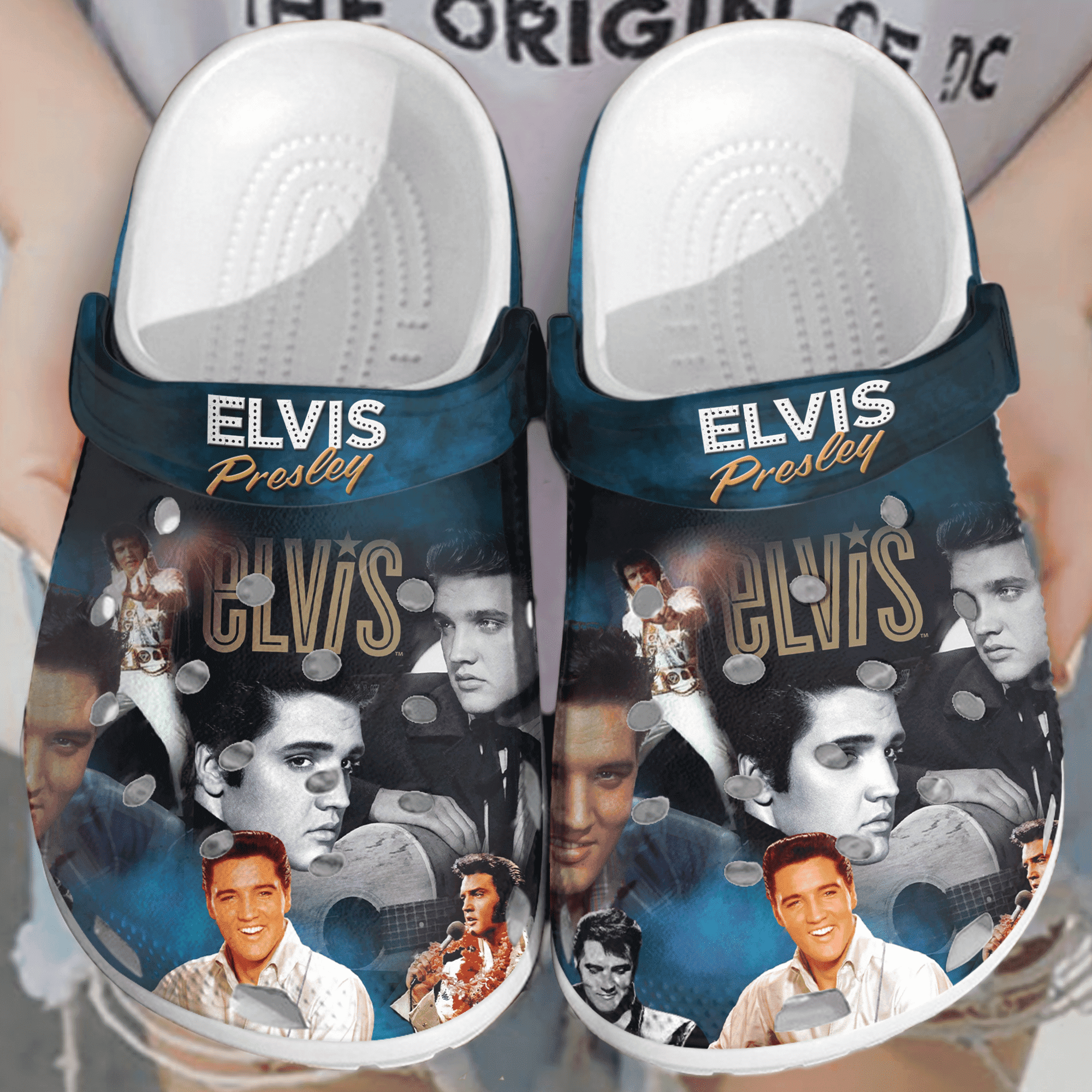 Elvis Presley Music Crocs Crocband Clogs Shoes Comfortable For Men Women and Kids