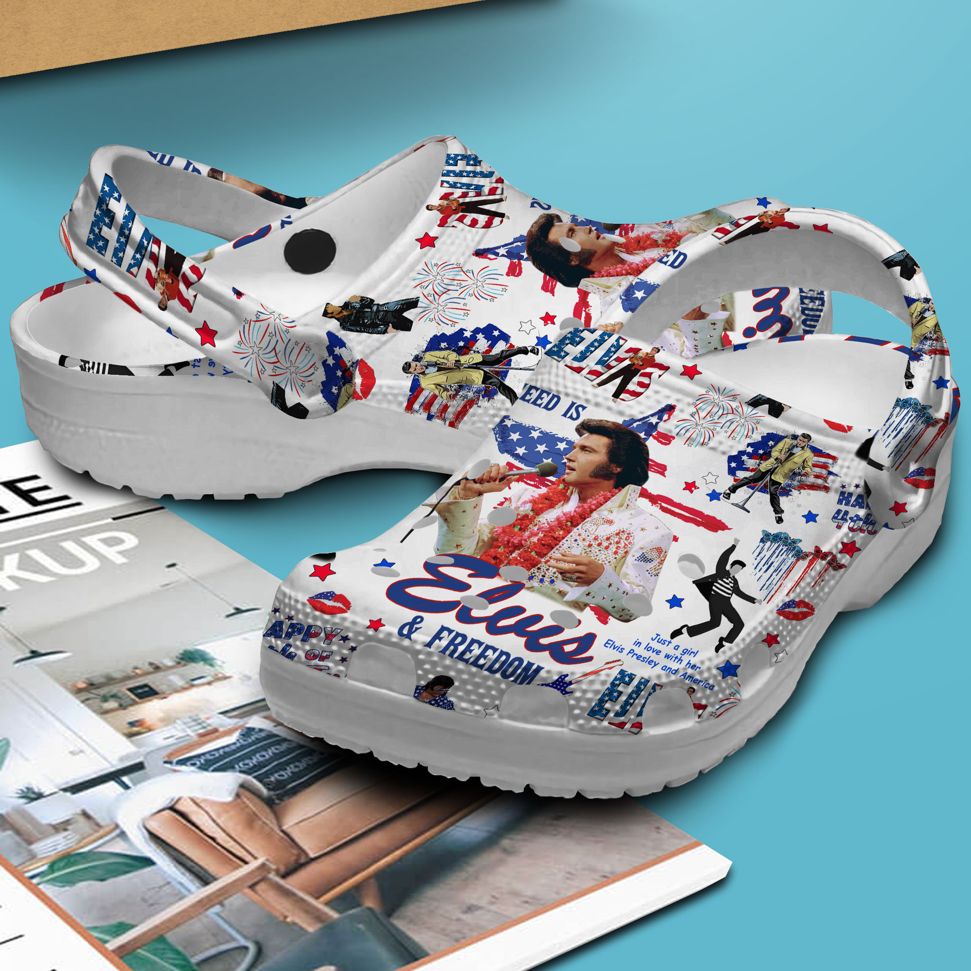 Elvis Presley Music Crocs Crocband Clogs Shoes Comfortable For Men Women and Kids - Image 2