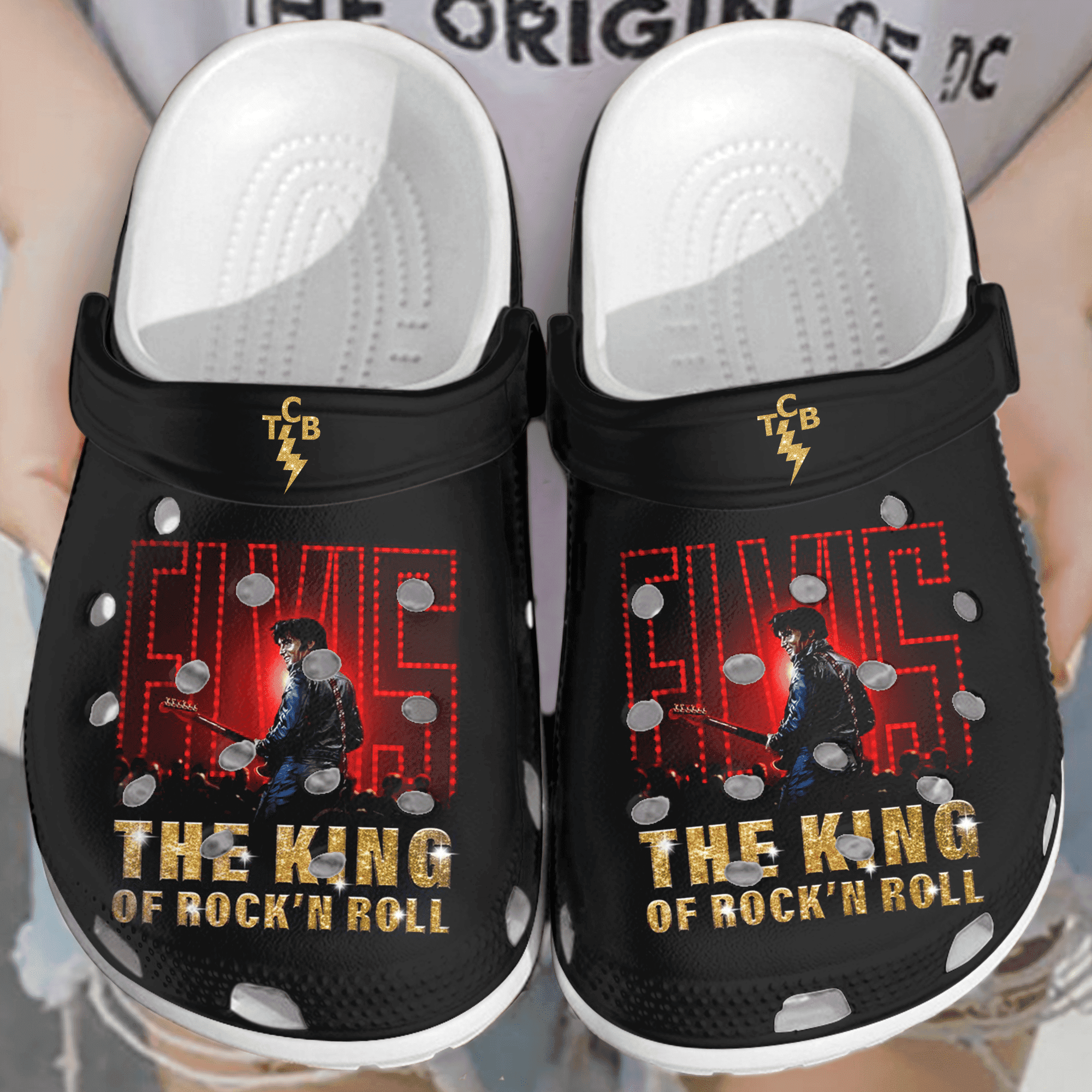 Elvis Presley Music Crocs Crocband Clogs Shoes Comfortable For Men Women and Kids