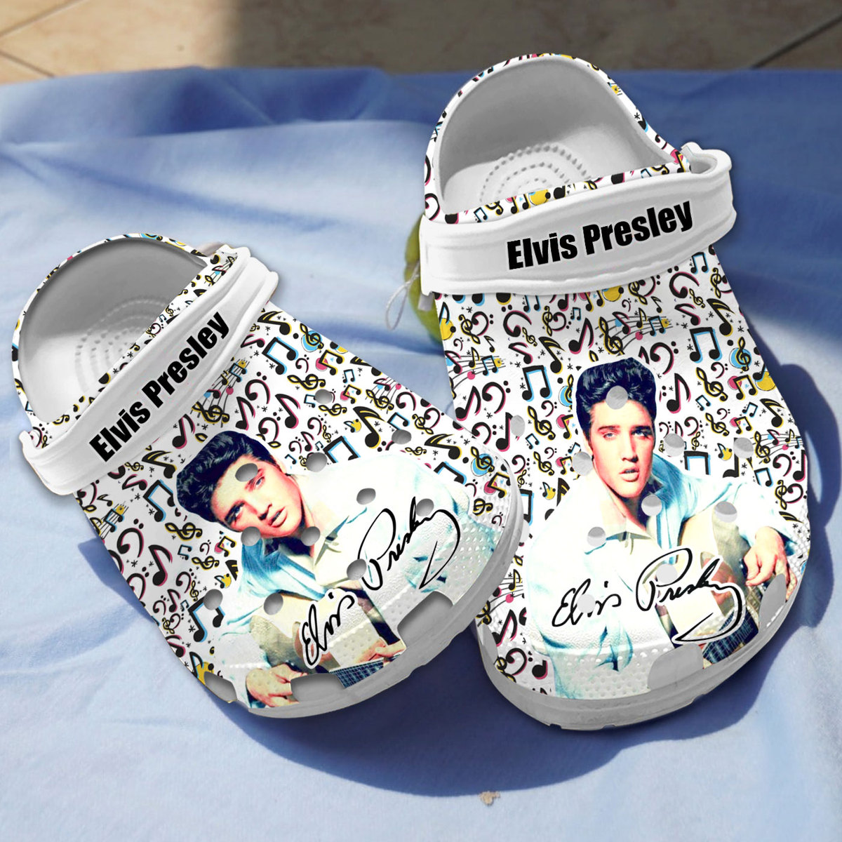 Elvis Presley Music Crocs Crocband Clogs Shoes Comfortable For Men Women and Kids