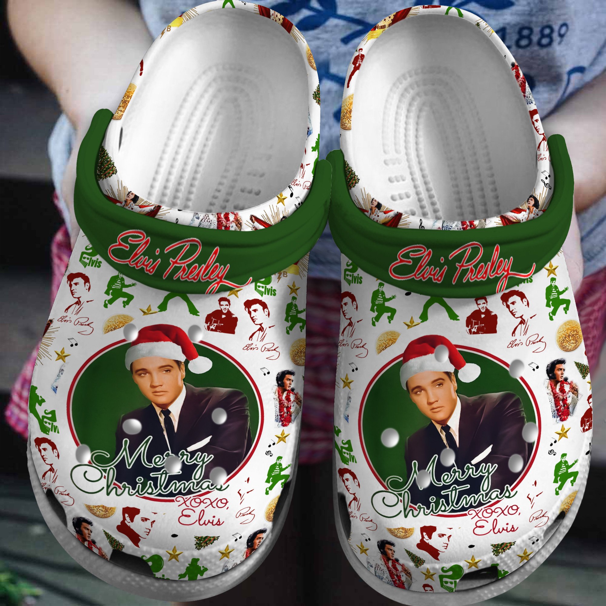 Elvis Presley Music Crocs Crocband Clogs Shoes Comfortable For Men Women and Kids