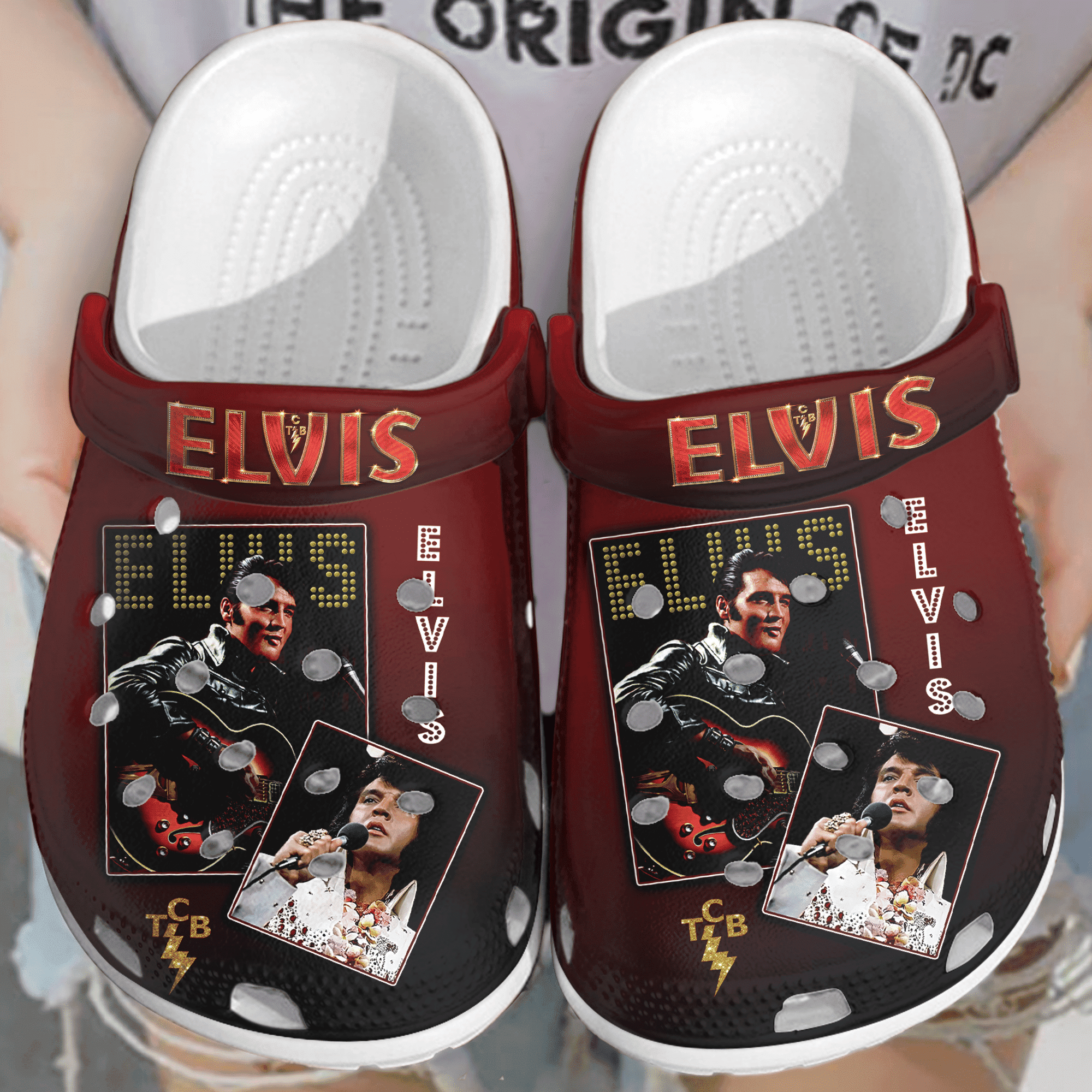 Elvis Presley Music Crocs Crocband Clogs Shoes Comfortable For Men Women and Kids