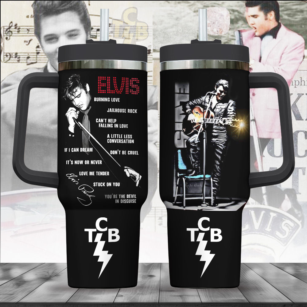 Elvis Presley Music Custom Stanley Cup 40 oz 30 oz Tumbler With HandleTVC2301245