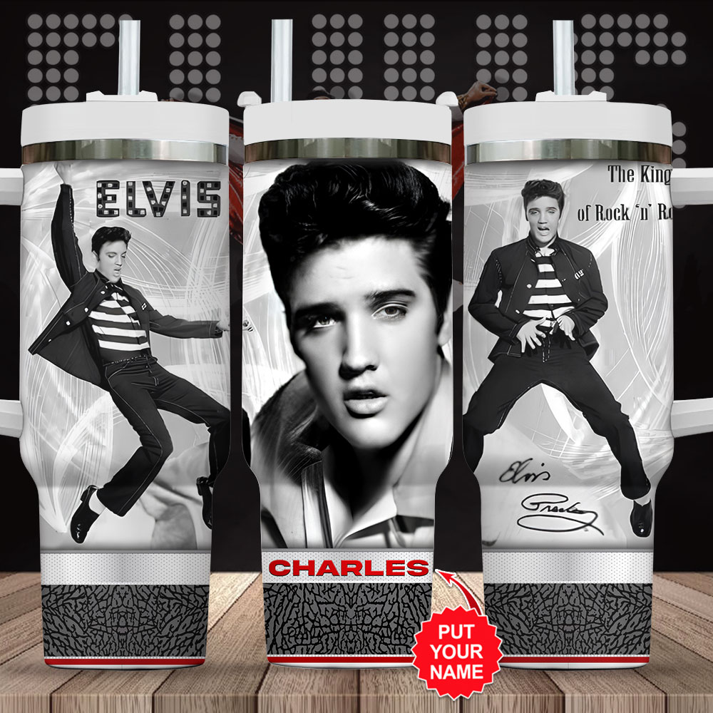 Elvis Presley Music Custom Stanley Cup 40 oz 30 oz Tumbler With HandleTVC2301246