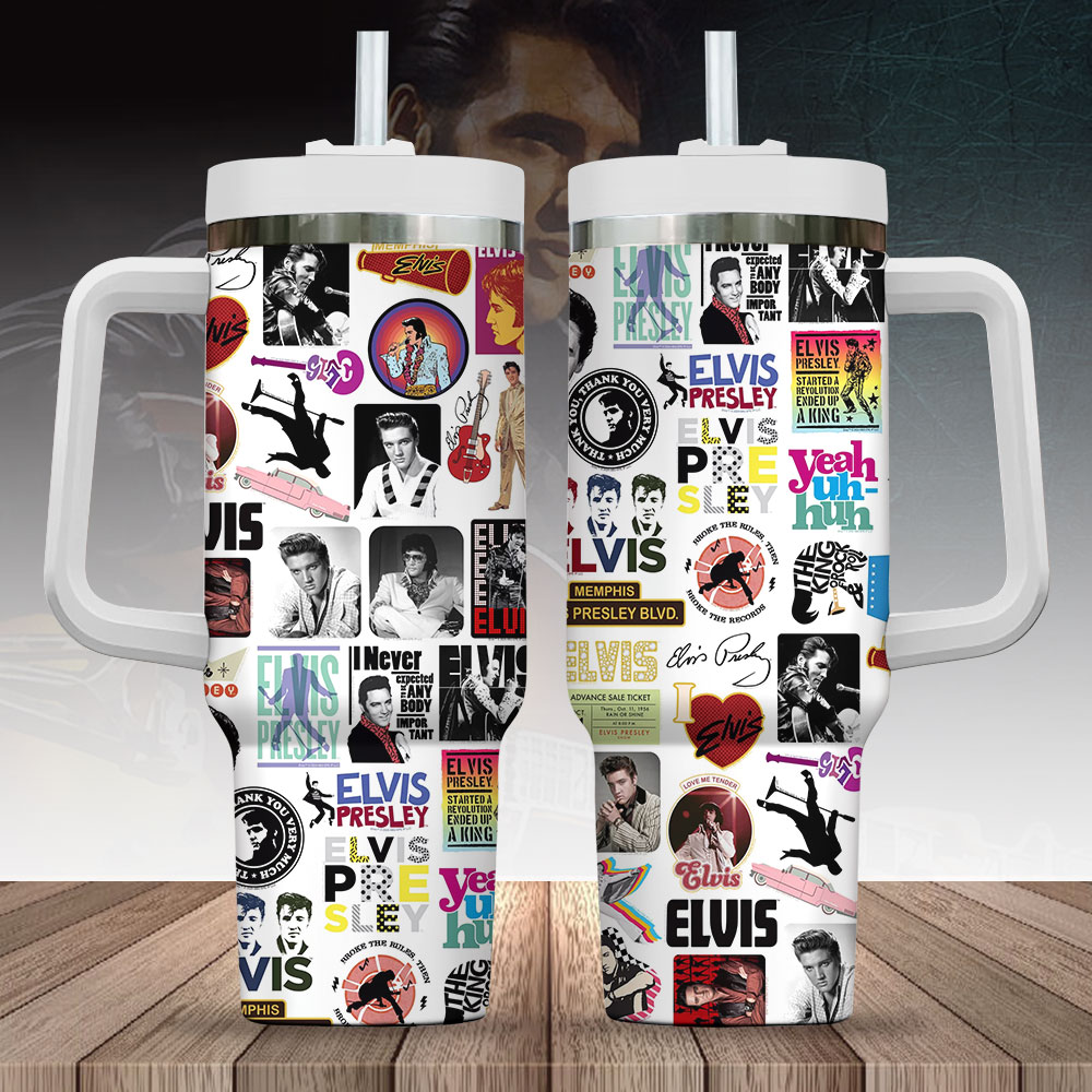 Elvis Presley Music Custom Stanley Cup 40 oz 30 oz Tumbler With HandleTVC2301246