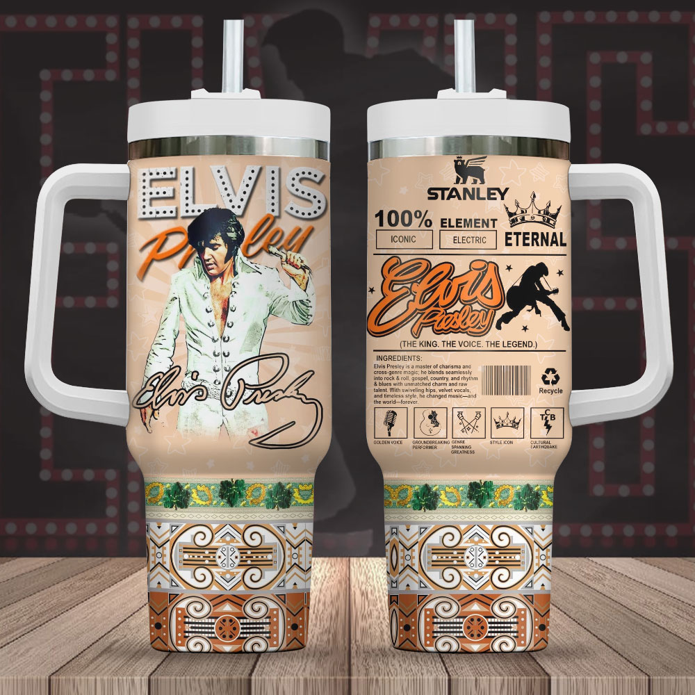 Elvis Presley Music Custom Stanley Cup 40 oz 30 oz Tumbler With HandleTVC2301247