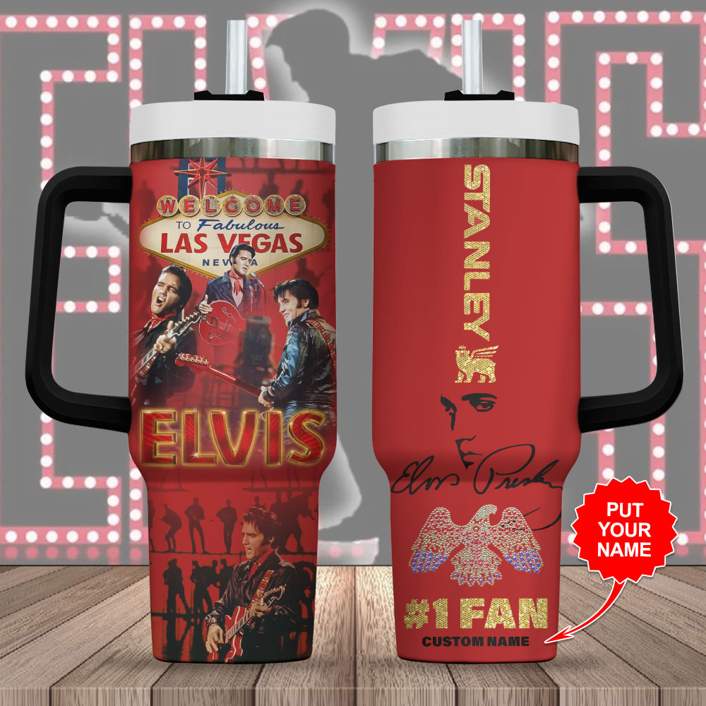 Elvis Presley Music Custom Stanley Cup 40 oz 30 oz Tumbler With HandleTVC2301248