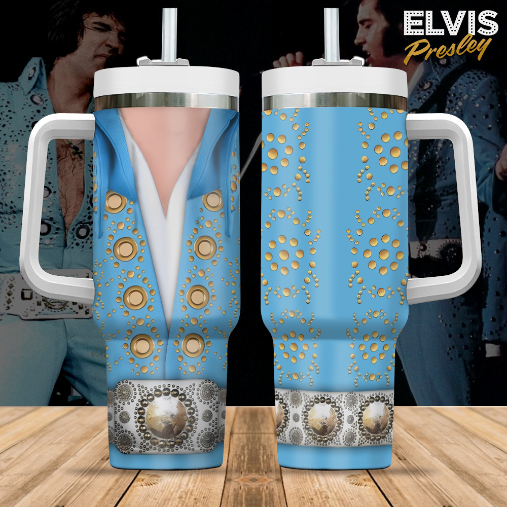 Elvis Presley Music Custom Stanley Cup 40 oz 30 oz Tumbler With HandleTVC2301282