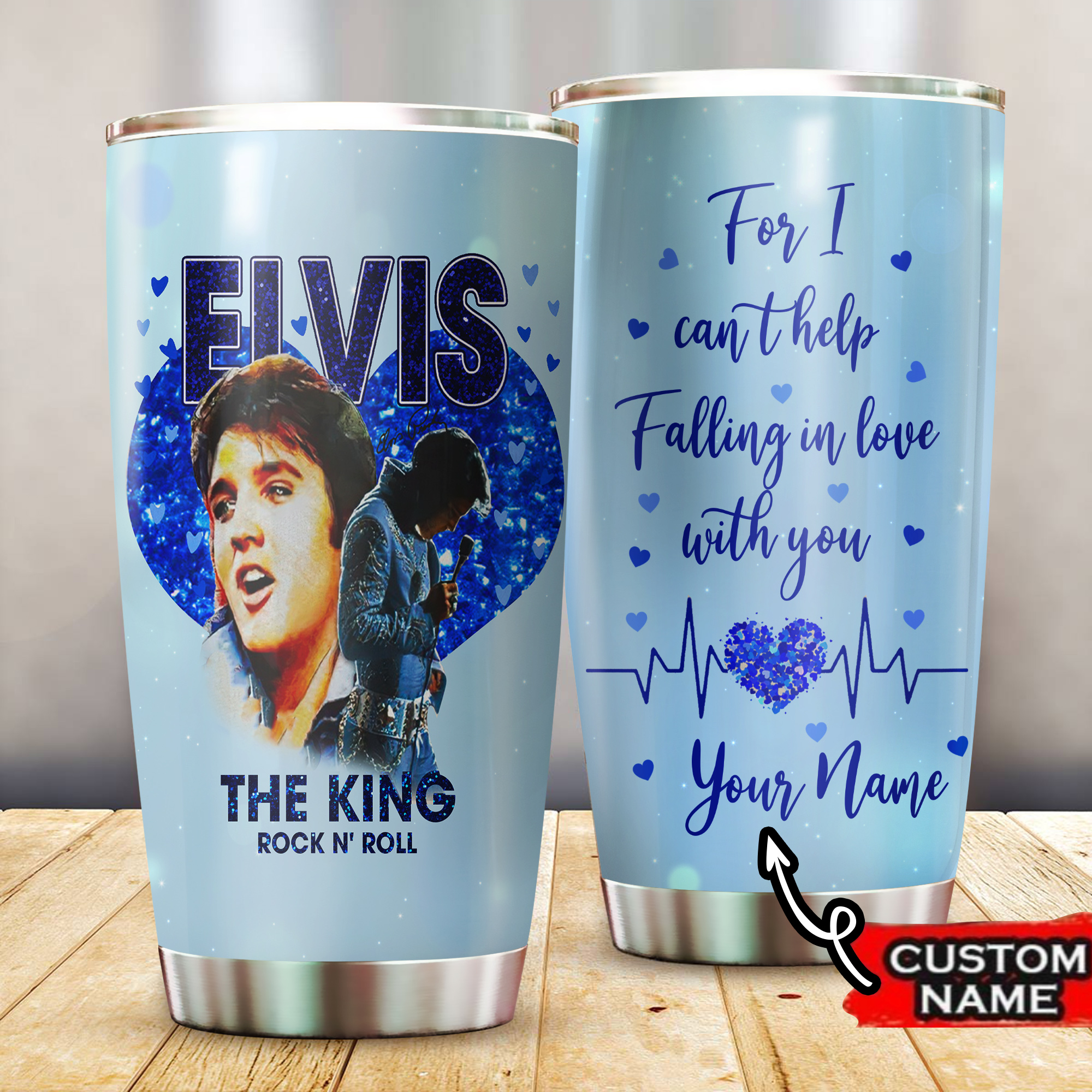 Elvis Presley Music Custom Stanley Cup 40 oz 30 oz Tumbler With HandleTVC2301285