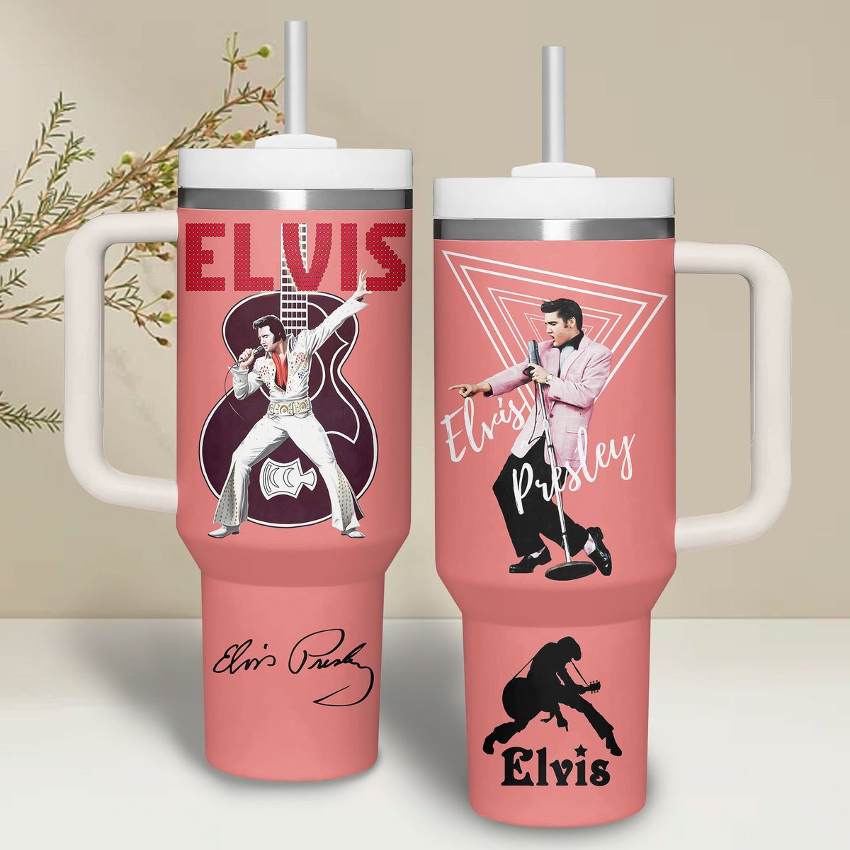 Elvis Presley Music Custom Stanley Cup 40 oz 30 oz Tumbler With HandleTVC2301286