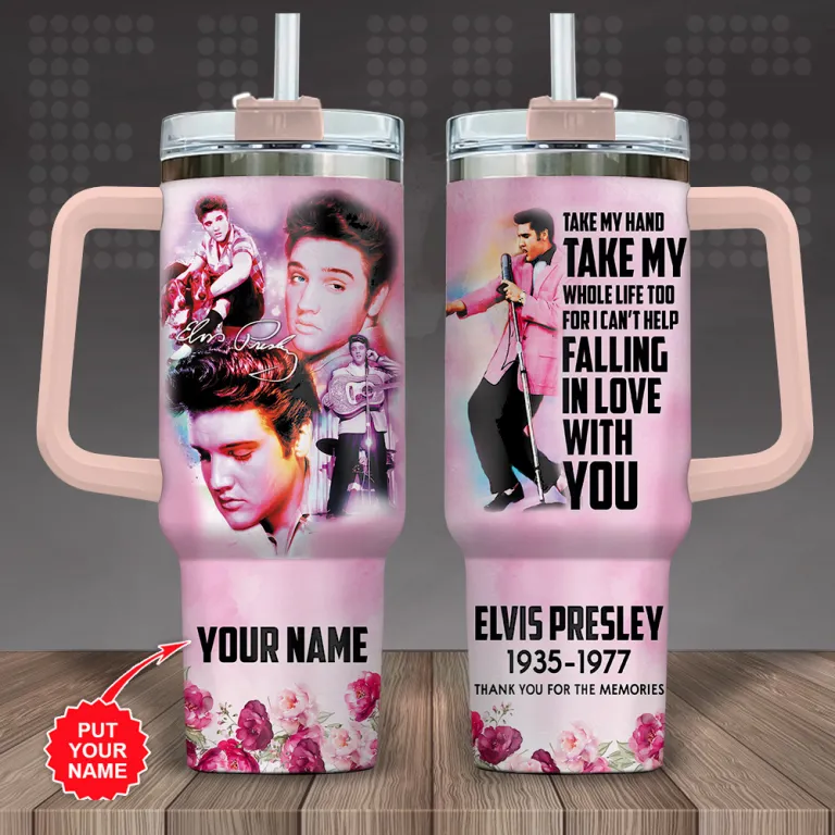 Elvis Presley Music Custom Stanley Cup 40 oz 30 oz Tumbler With HandleTVC2301286