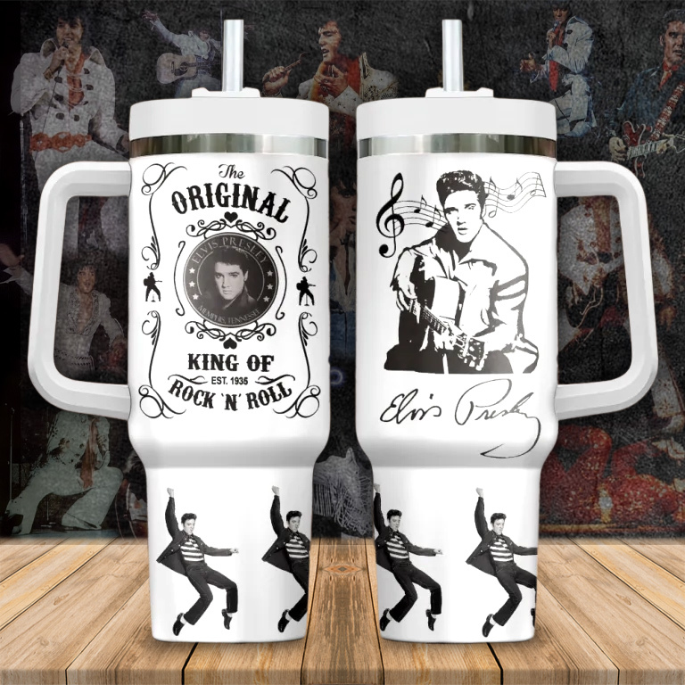 Elvis Presley Music Custom Stanley Cup 40 oz 30 oz Tumbler With HandleTVC2301286